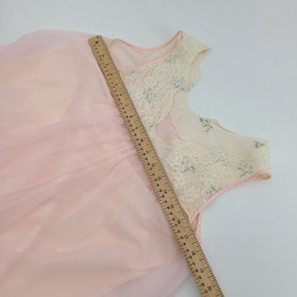 Vintage Linda Underlovelies Chiffon Babydoll Night Gown and Robe - Picture 11 of 14